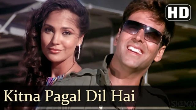 Kitna Pagal Dil Hai | Andaaz Songs | Akshay Kumar | Lara Dutta | Kumar Sanu | Love Song | Filmigaane